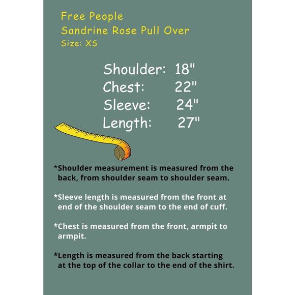 NEW Sandrine Rose French Worker XS Comfy Oversized Sweater Tropical Free People - Picture 2 of 14